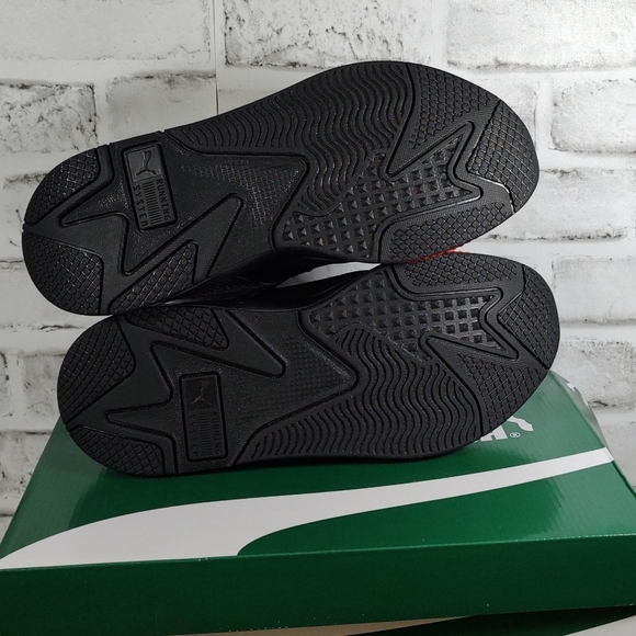 Puma RS-X Black Red Splatter Grey Gray RSX 385754 01 Men’s Shoes Size 9.5 - Picture 5 of 8